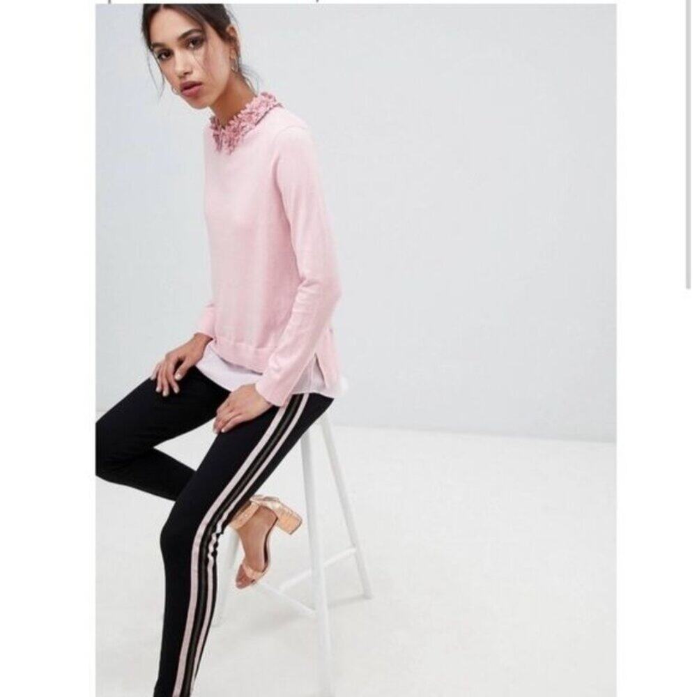 Ted Baker Nansea Floral Collar Sweater Pink Size Medium New with tag - Picture 12 of 12